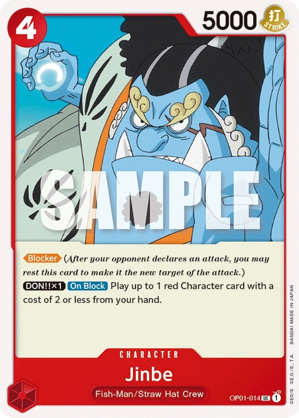 Image for Jinbe (014) (OP01-014) (Romance Dawn) - One Piece Card Game
