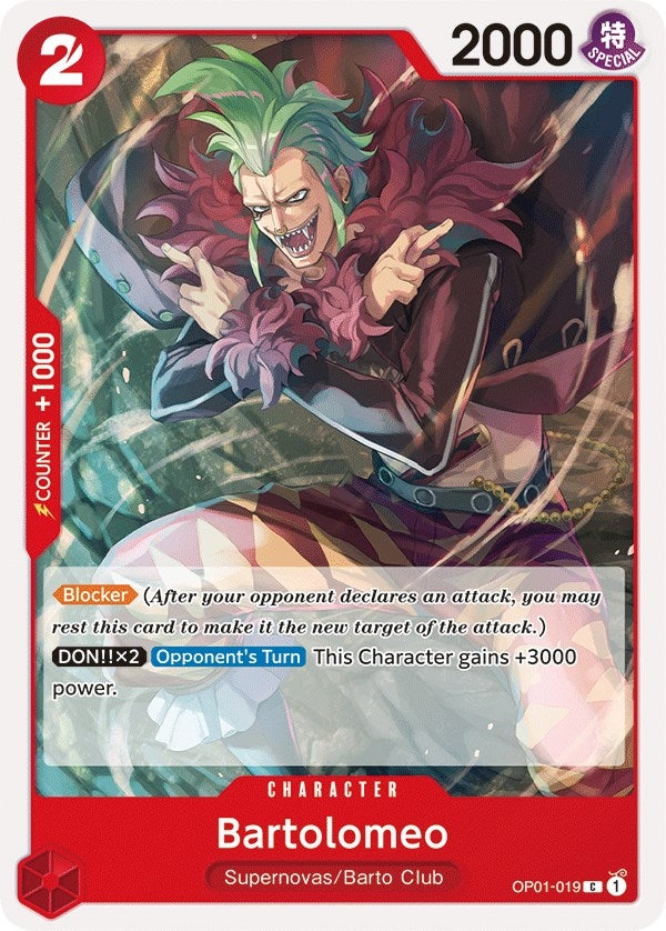 Image for Bartolomeo (OP01-019) (Romance Dawn) - One Piece Card Game