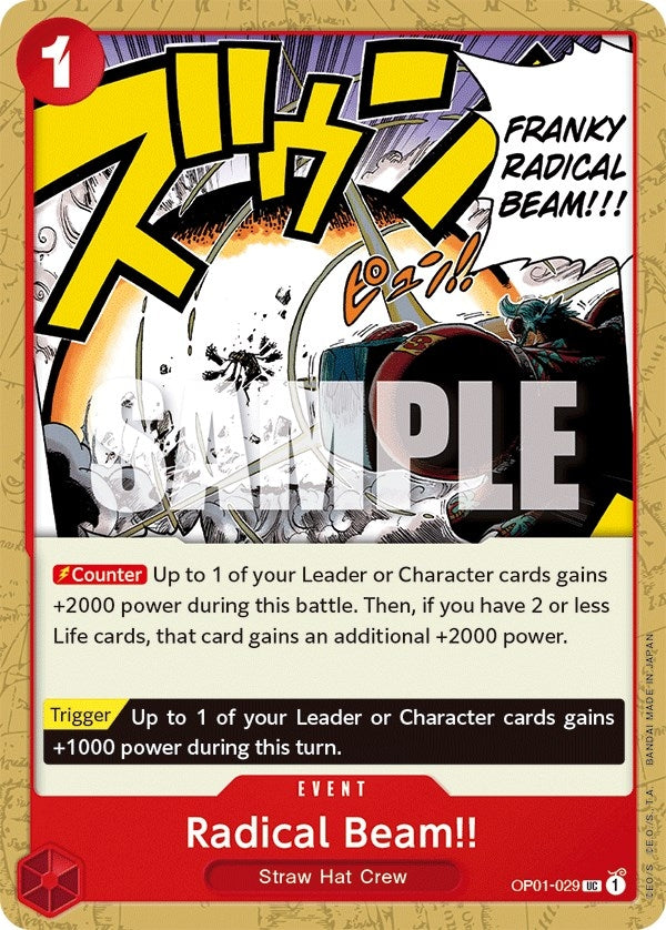 Image for Radical Beam!! (OP01-029) (Romance Dawn) - One Piece Card Game