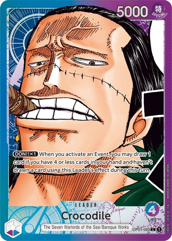 Image for Crocodile (062) (Parallel) (OP01-062) (Romance Dawn) - One Piece Card Game