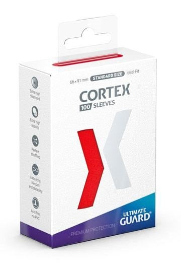 Ultimate Guard Cortex Sleeves Standard Size - Red (100-Pack)