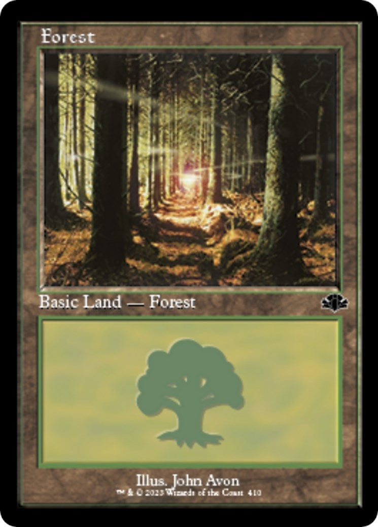 Image for Forest (410) (Retro Frame) (410) (Dominaria Remastered) - Magic: The Gathering