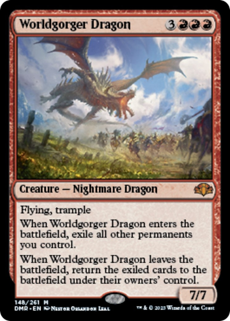 Image for Worldgorger Dragon (148) (Dominaria Remastered) - Magic: The Gathering