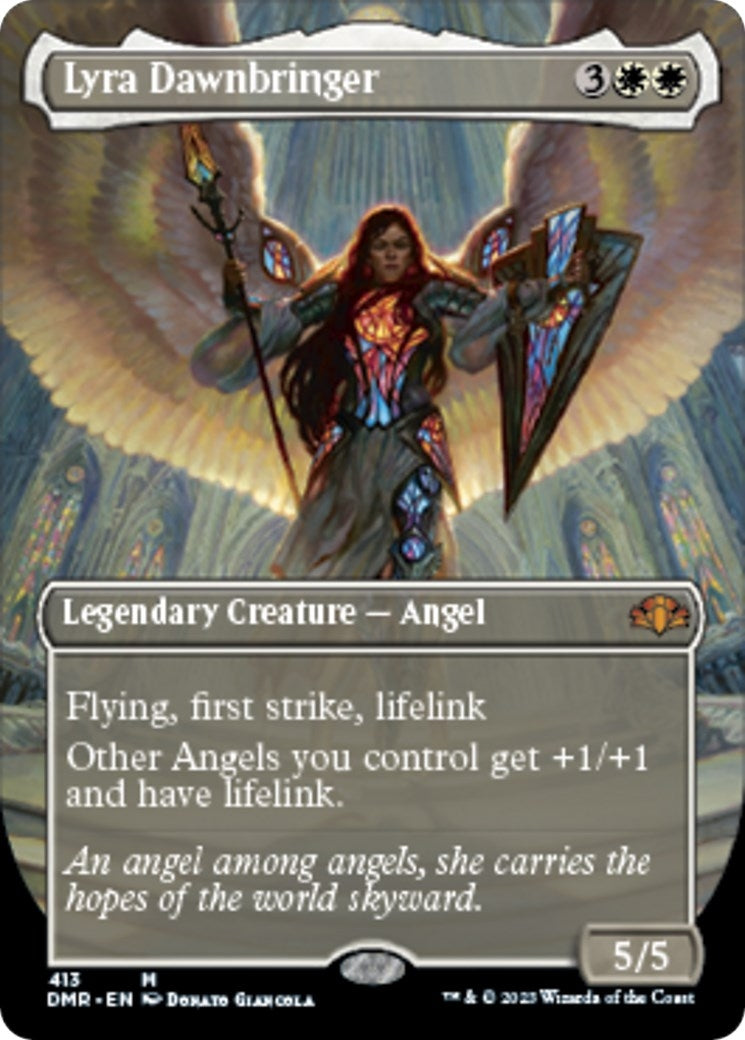 Image for Lyra Dawnbringer (Borderless) (413) (Dominaria Remastered) - Magic: The Gathering