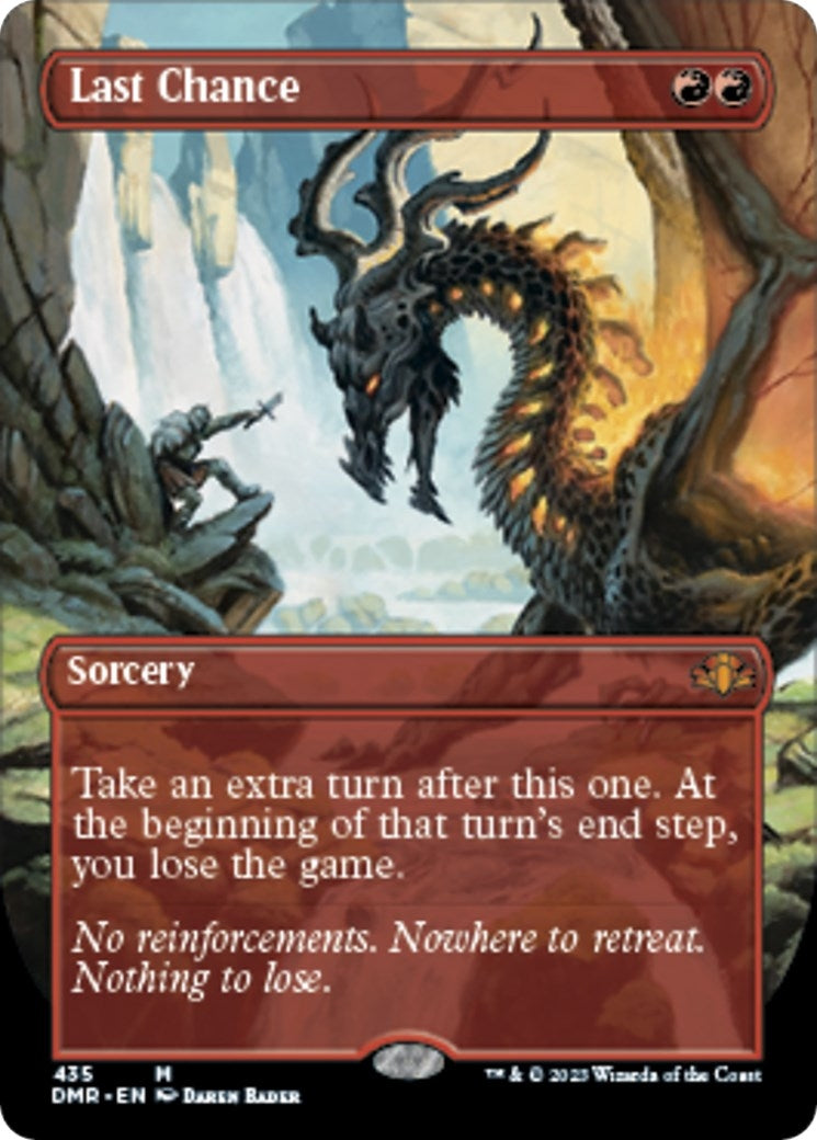 Image for Last Chance (Borderless) (435) (Dominaria Remastered) - Magic: The Gathering