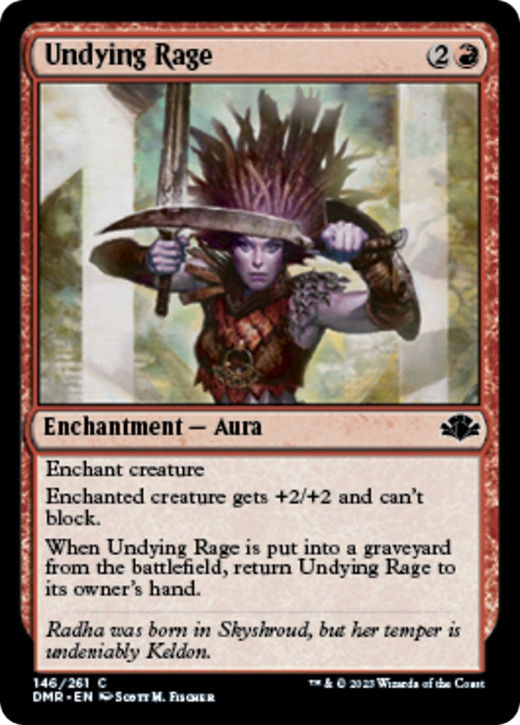 Image for Undying Rage (146) (Dominaria Remastered) - Magic: The Gathering