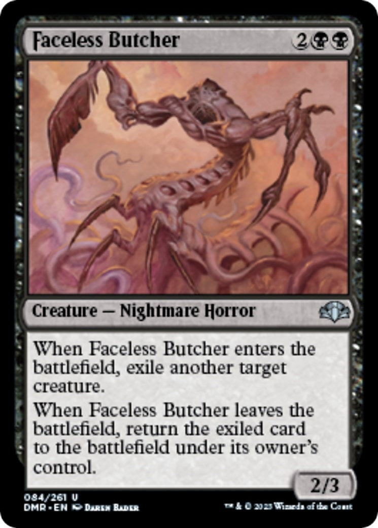 Image for Faceless Butcher (84) (Dominaria Remastered) - Magic: The Gathering