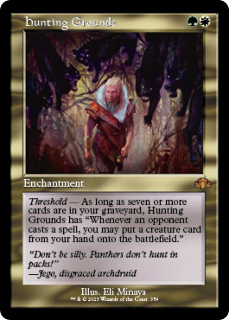 Image for Hunting Grounds (Retro Frame) (359) (Dominaria Remastered) - Magic: The Gathering