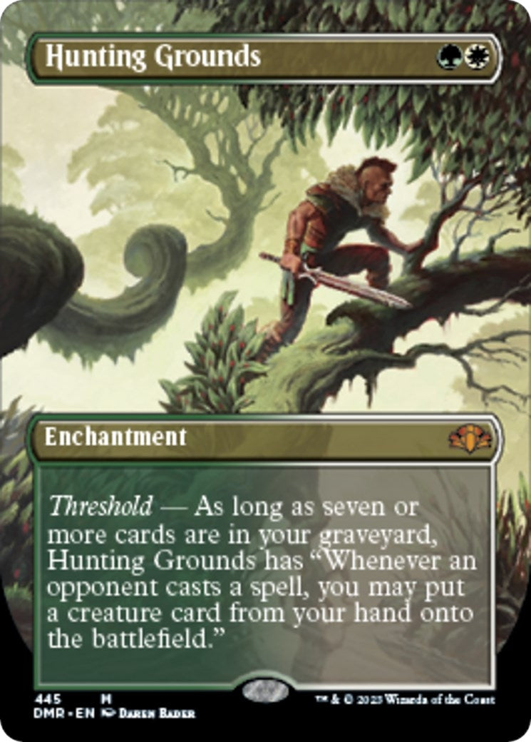 Image for Hunting Grounds (Borderless) (445) (Dominaria Remastered) - Magic: The Gathering