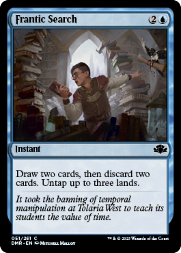 Image for Frantic Search (51) (Dominaria Remastered) - Magic: The Gathering