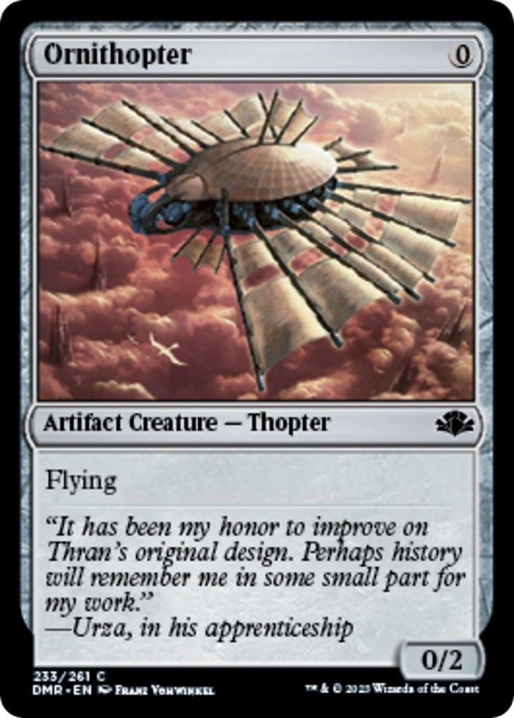 Image for Ornithopter (233) (Dominaria Remastered) - Magic: The Gathering