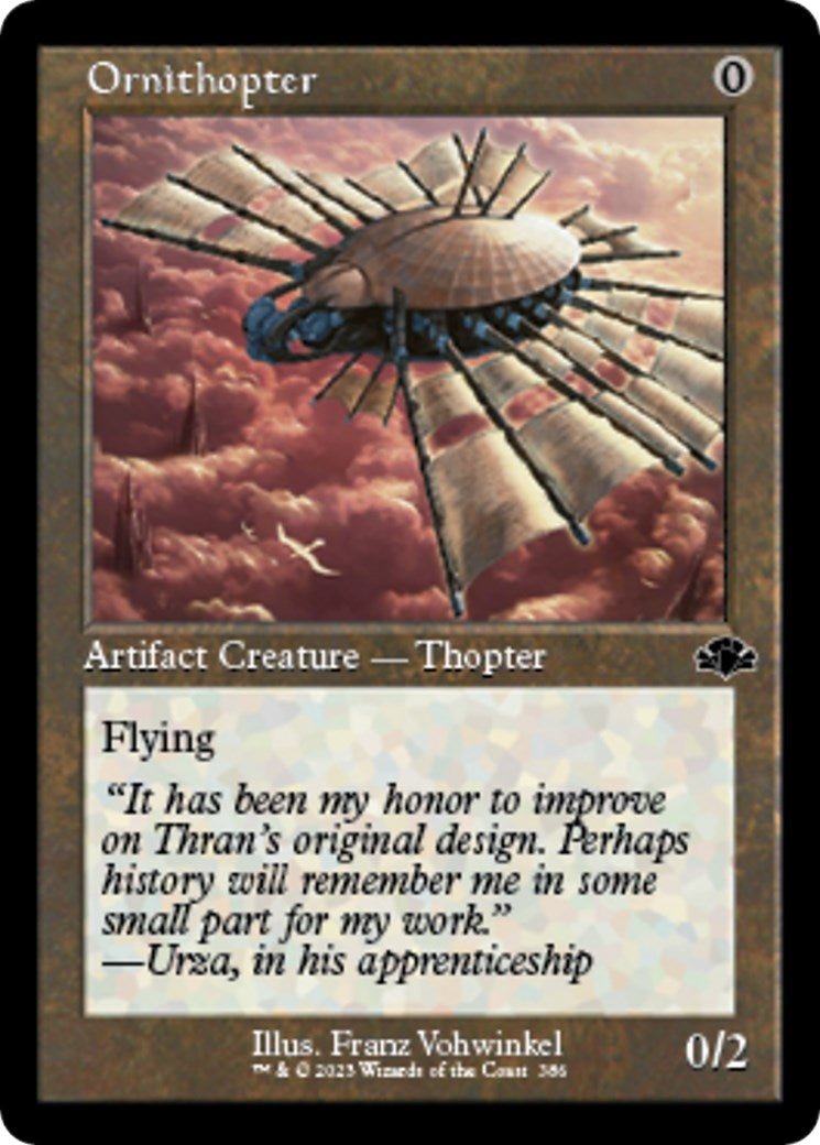 Image for Ornithopter (Retro Frame) (386) (Dominaria Remastered) - Magic: The Gathering