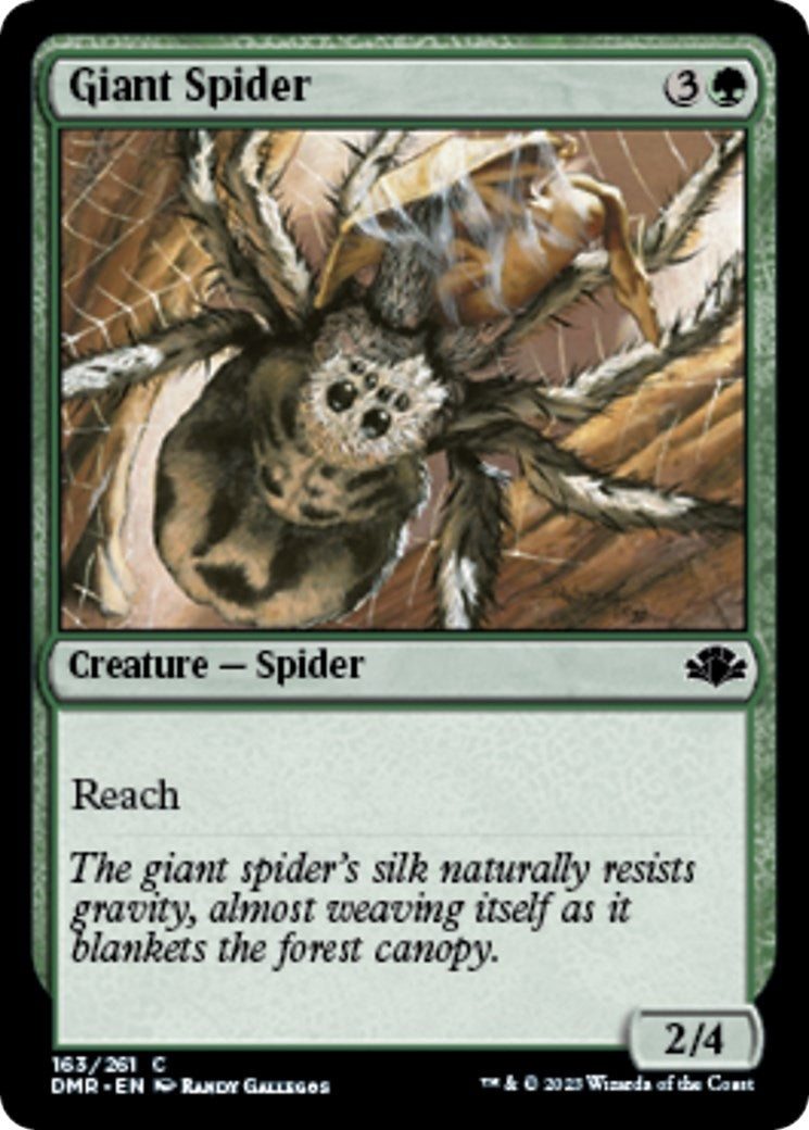 Image for Giant Spider (163) (Dominaria Remastered) - Magic: The Gathering