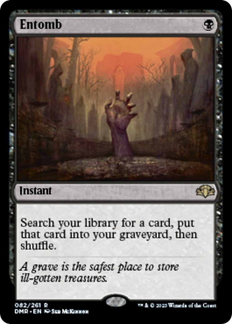 Image for Entomb (82) (Dominaria Remastered) - Magic: The Gathering
