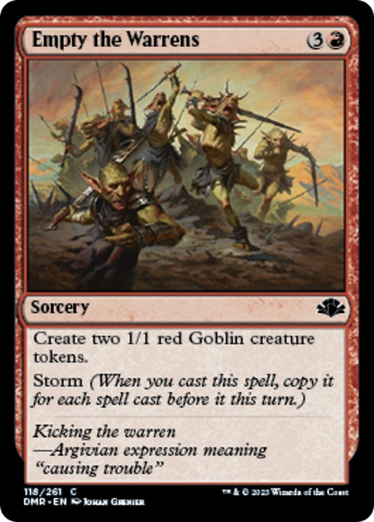 Image for Empty the Warrens (118) (Dominaria Remastered) - Magic: The Gathering