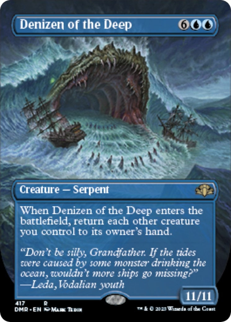 Denizen of the Deep (Borderless) (417) (Dominaria Remastered)