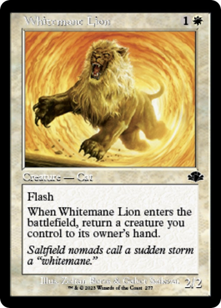 Image for Whitemane Lion (Retro Frame) (277) (Dominaria Remastered) - Magic: The Gathering