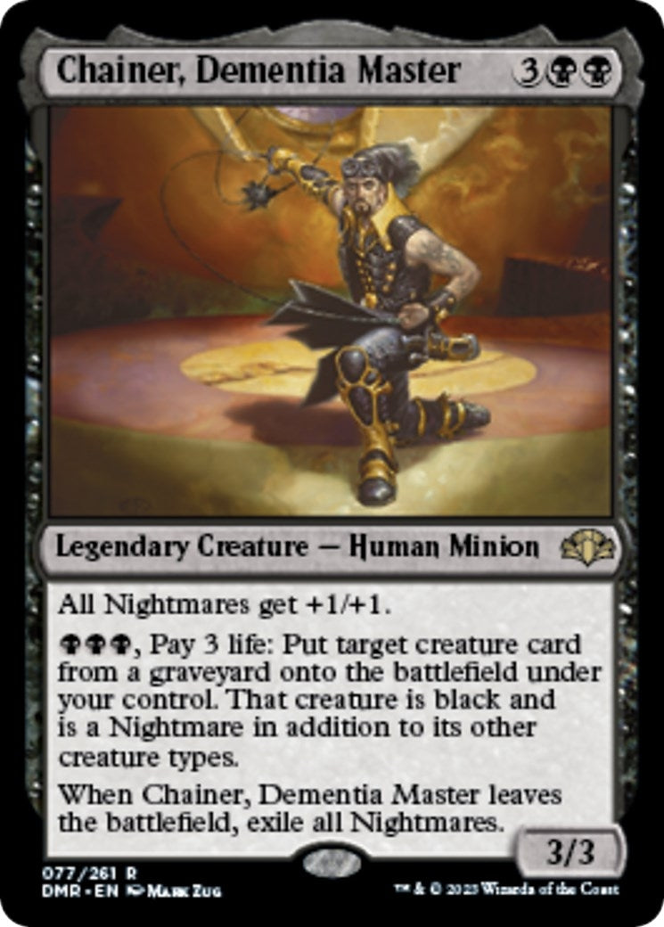 Image for Chainer, Dementia Master (77) (Dominaria Remastered) - Magic: The Gathering