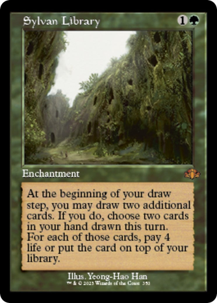 Image for Sylvan Library (Retro Frame) (350) (Dominaria Remastered) - Magic: The Gathering
