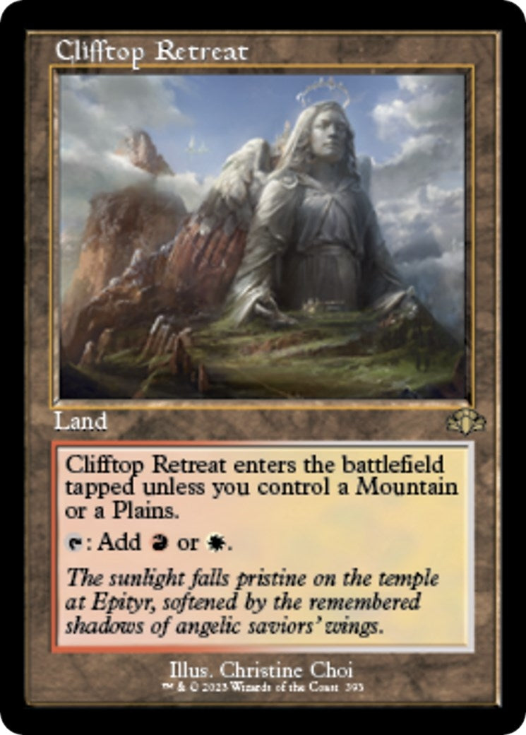 Image for Clifftop Retreat (Retro Frame) (393) (Dominaria Remastered) - Magic: The Gathering