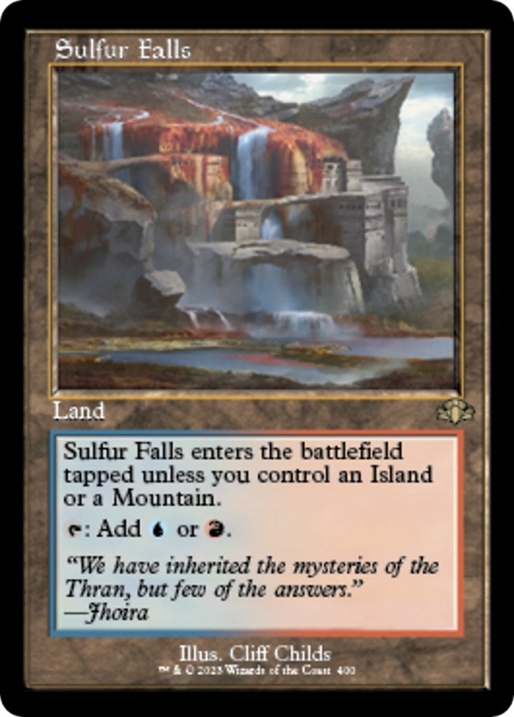 Image for Sulfur Falls (Retro Frame) (400) (Dominaria Remastered) - Magic: The Gathering