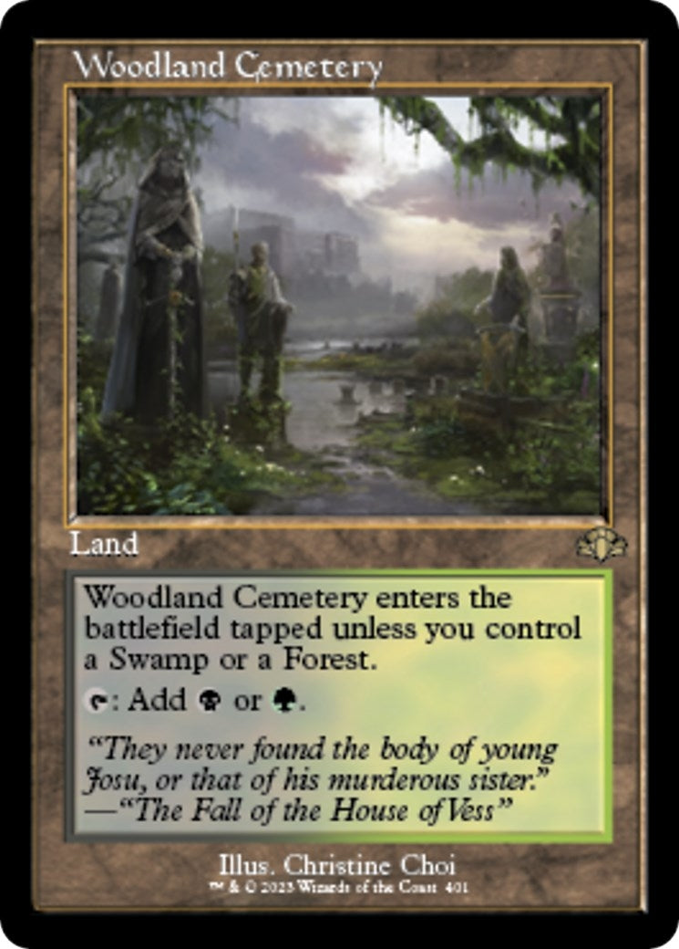 Woodland Cemetery (Retro Frame) (401) (Dominaria Remastered)