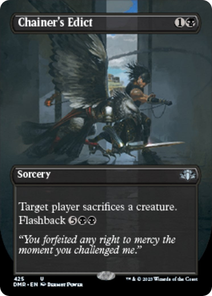 Image for Chainer's Edict (Borderless) (425) (Dominaria Remastered) - Magic: The Gathering