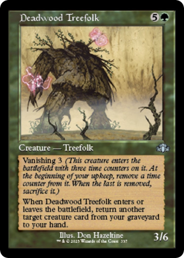 Deadwood Treefolk (Retro Frame) (337) (Dominaria Remastered)