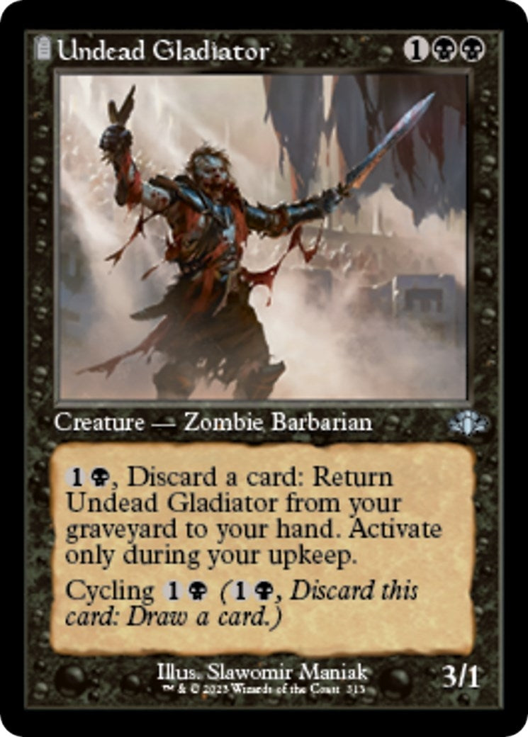 Image for Undead Gladiator (Retro Frame) (313) (Dominaria Remastered) - Magic: The Gathering