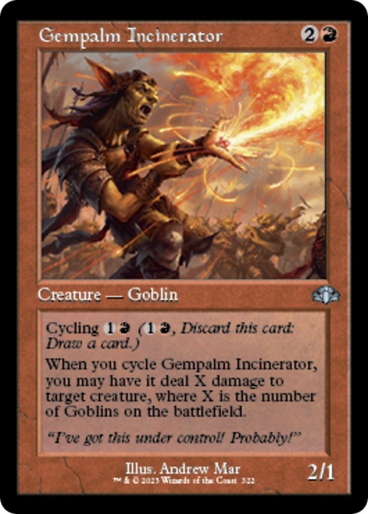 Image for Gempalm Incinerator (Retro Frame) (322) (Dominaria Remastered) - Magic: The Gathering
