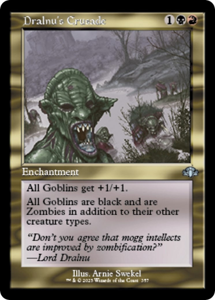 Image for Dralnu's Crusade (Retro Frame) (357) (Dominaria Remastered) - Magic: The Gathering