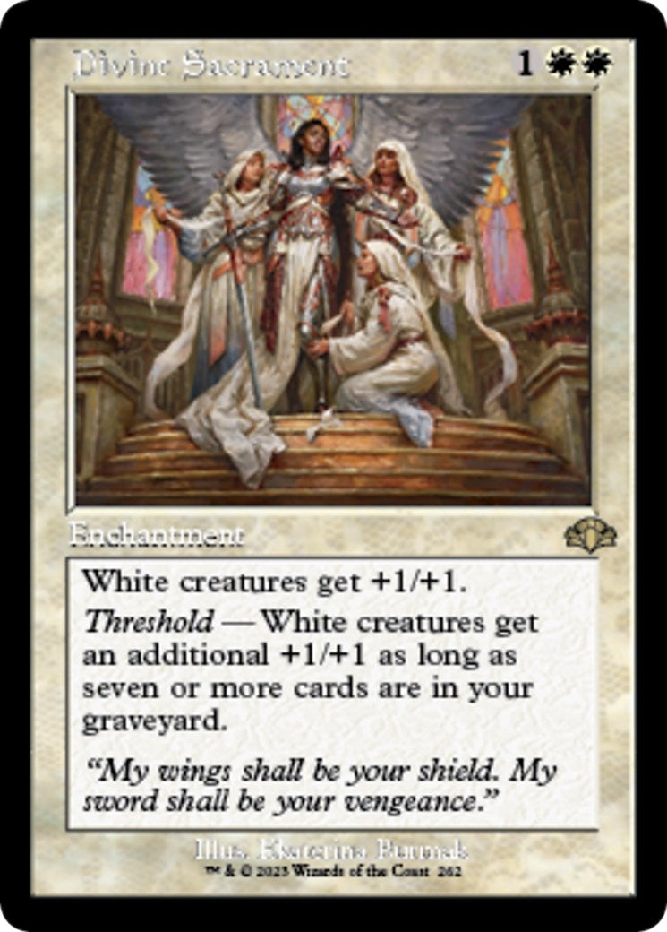 Image for Divine Sacrament (Retro Frame) (262) (Dominaria Remastered) - Magic: The Gathering