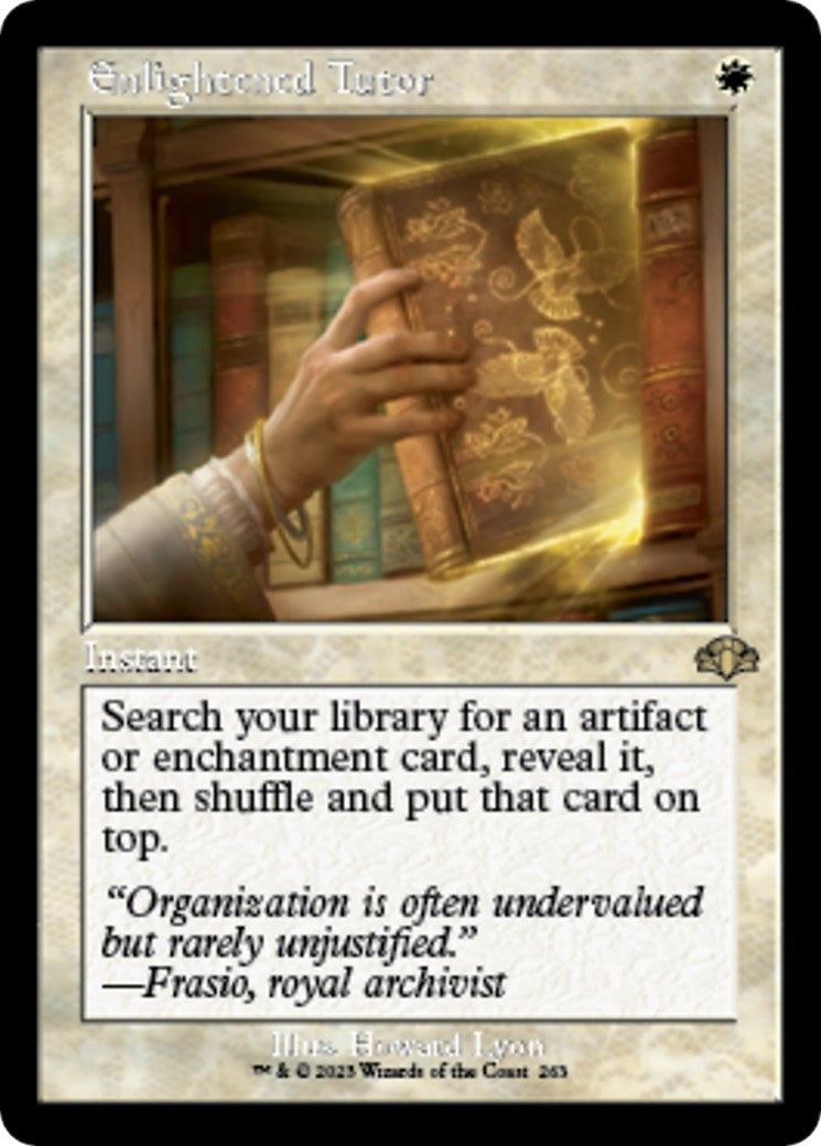 Image for Enlightened Tutor (Retro Frame) (263) (Dominaria Remastered) - Magic: The Gathering