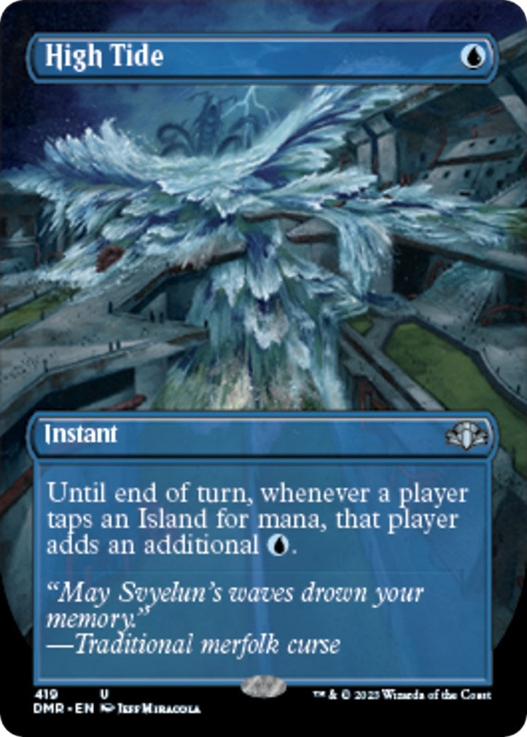 High Tide (Borderless) (419) (Dominaria Remastered)