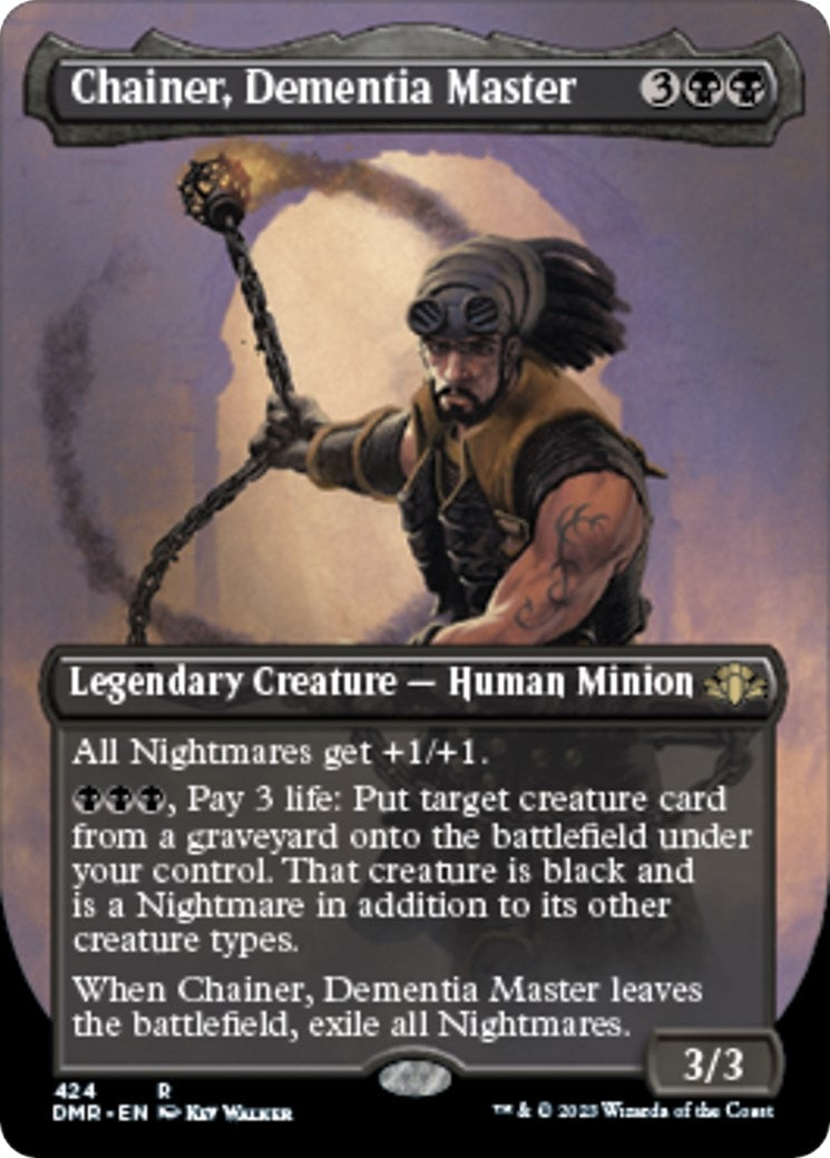 Image for Chainer, Dementia Master (Borderless) (424) (Dominaria Remastered) - Magic: The Gathering
