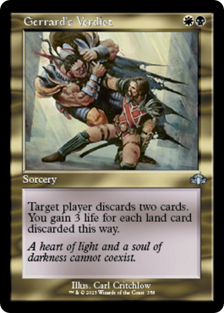 Gerrard's Verdict (Retro Frame) (358) (Dominaria Remastered)