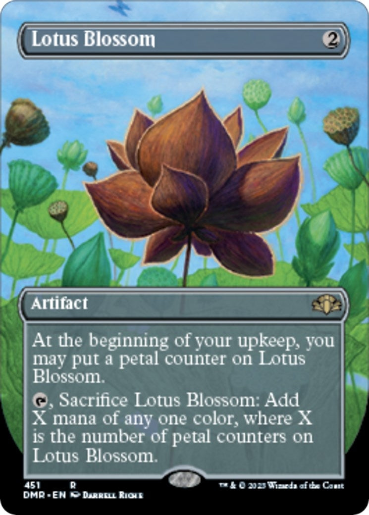 Image for Lotus Blossom (Borderless) (451) (Dominaria Remastered) - Magic: The Gathering