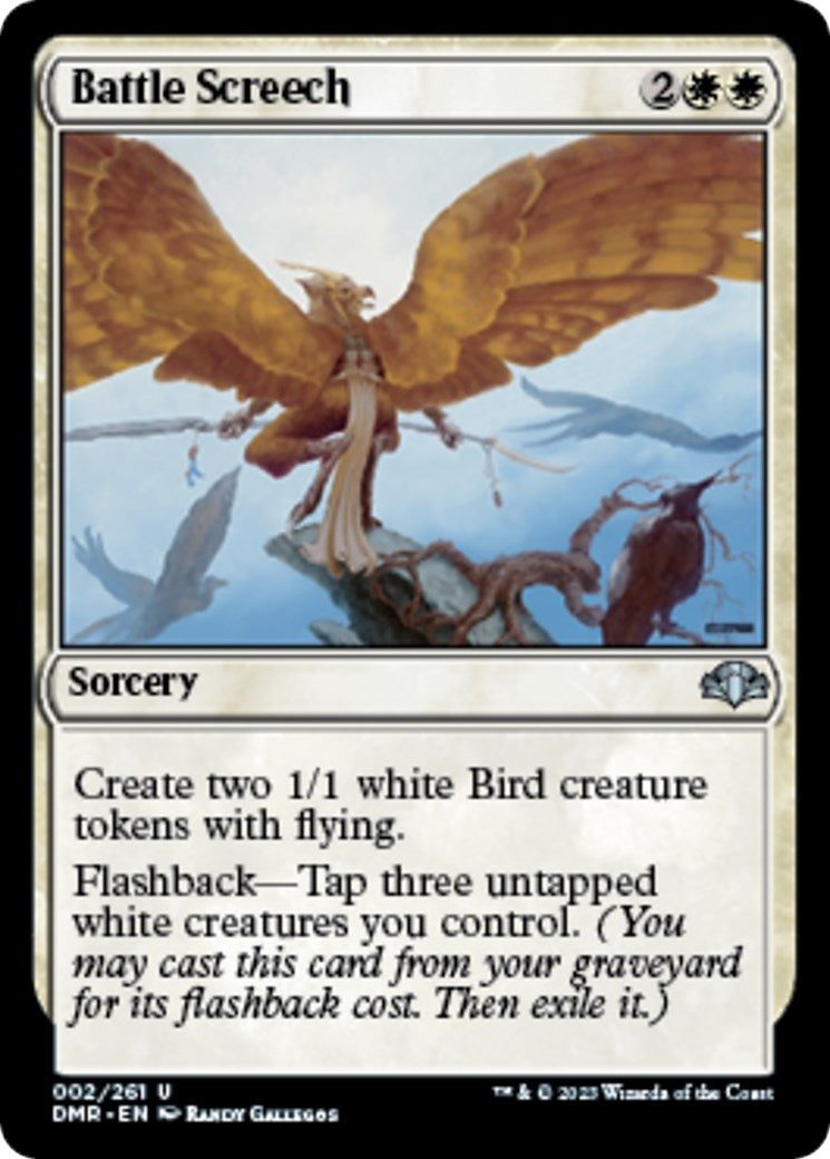Image for Battle Screech (2) (Dominaria Remastered) - Magic: The Gathering