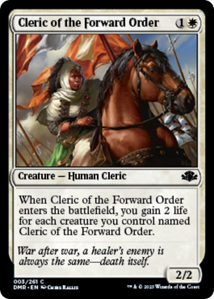 Image for Cleric of the Forward Order (3) (Dominaria Remastered) - Magic: The Gathering