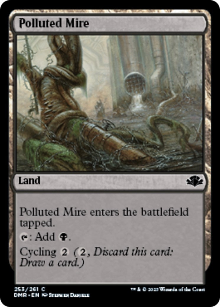 Image for Polluted Mire (253) (Dominaria Remastered) - Magic: The Gathering