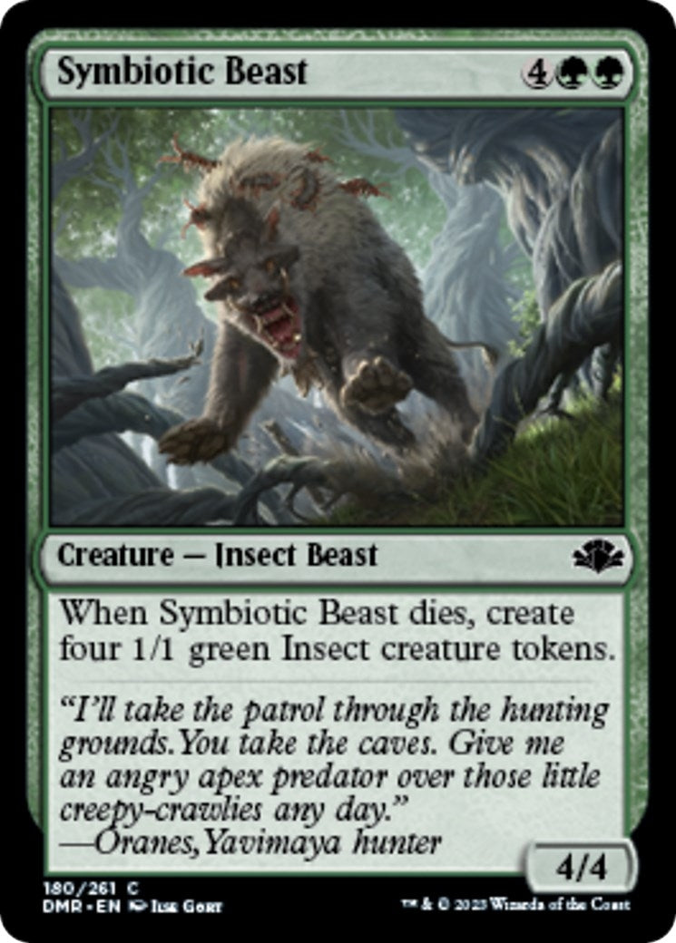 Image for Symbiotic Beast (180) (Dominaria Remastered) - Magic: The Gathering