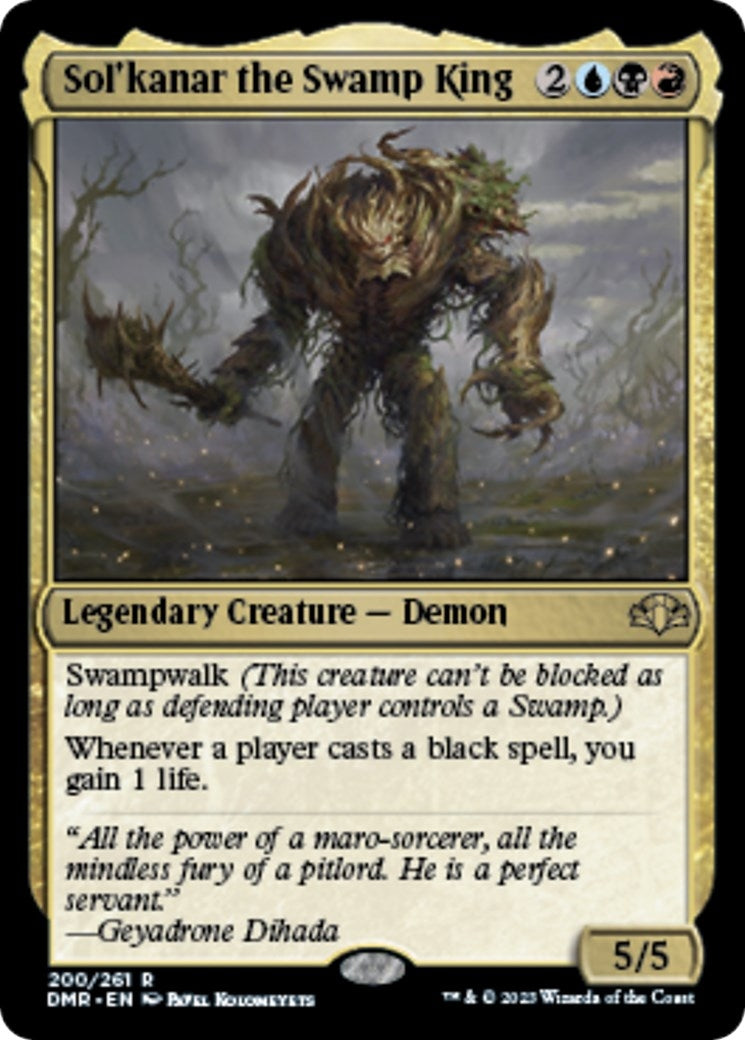 Image for Sol'kanar the Swamp King (200) (Dominaria Remastered) - Magic: The Gathering