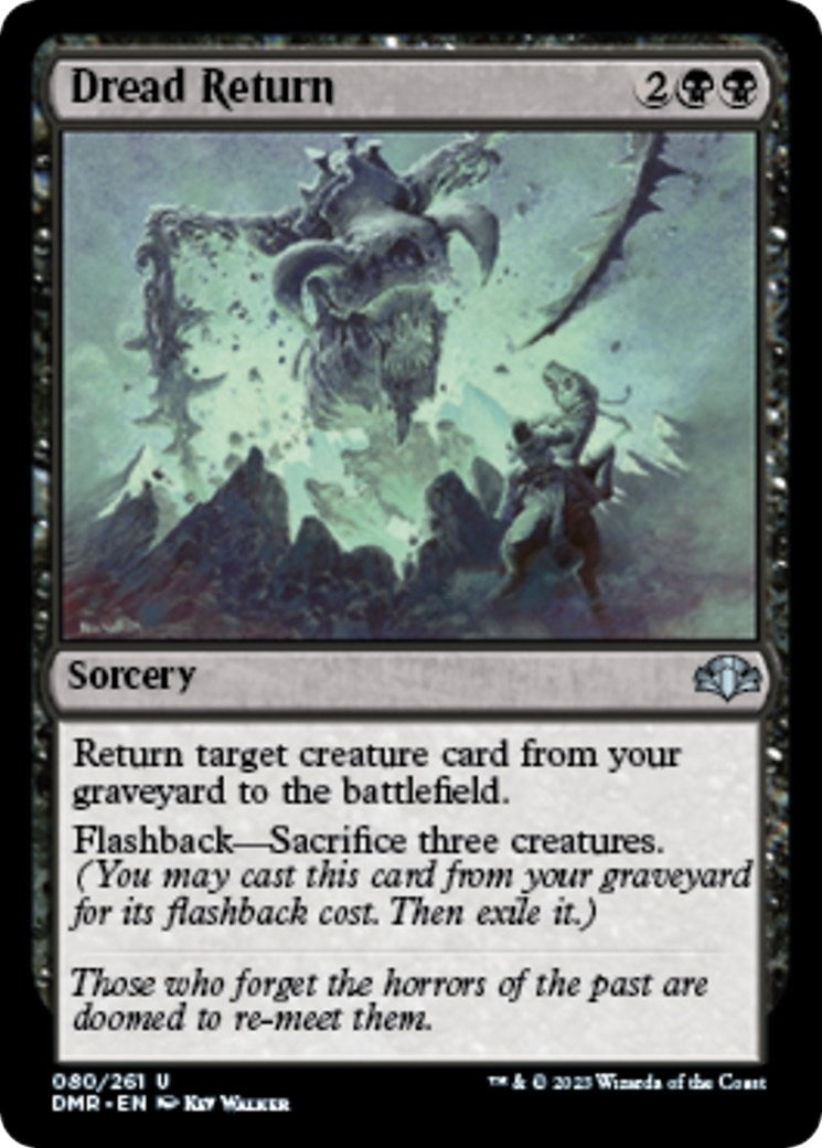 Dread Return (80) (Dominaria Remastered)