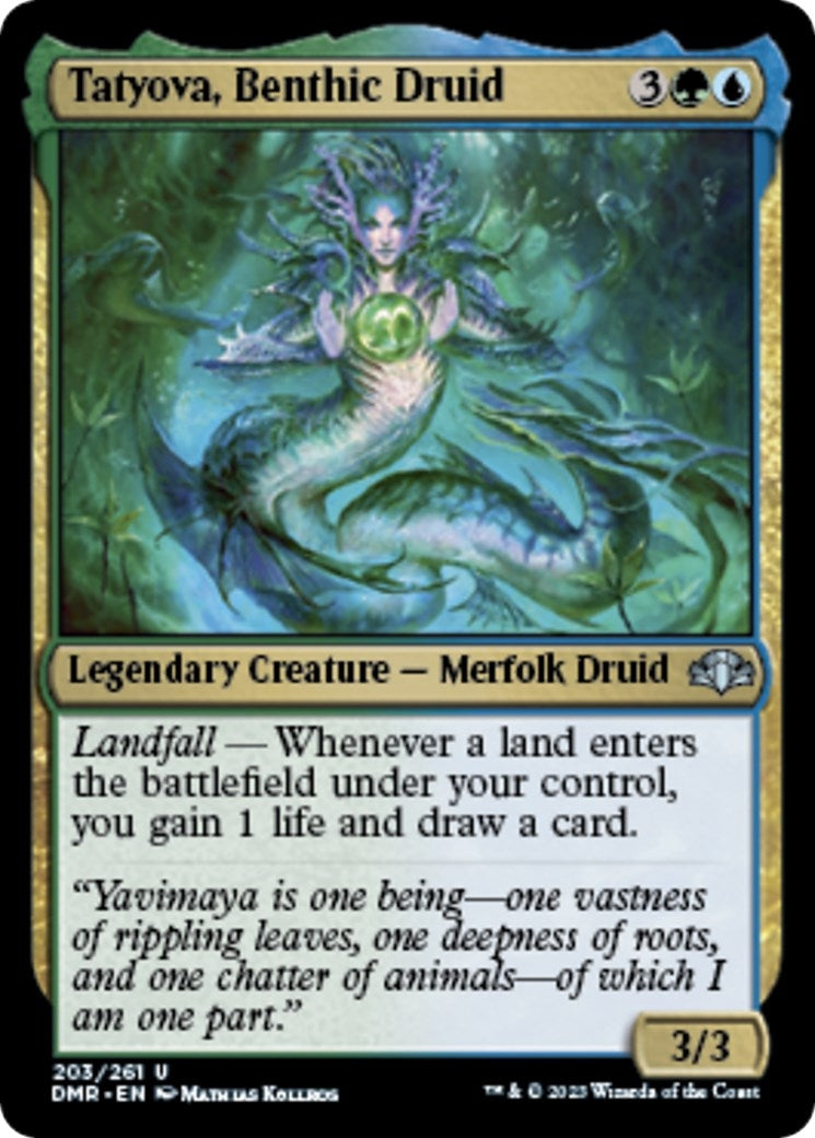 Image for Tatyova, Benthic Druid (203) (Dominaria Remastered) - Magic: The Gathering