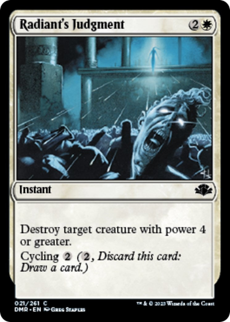 Image for Radiant's Judgment (21) (Dominaria Remastered) - Magic: The Gathering