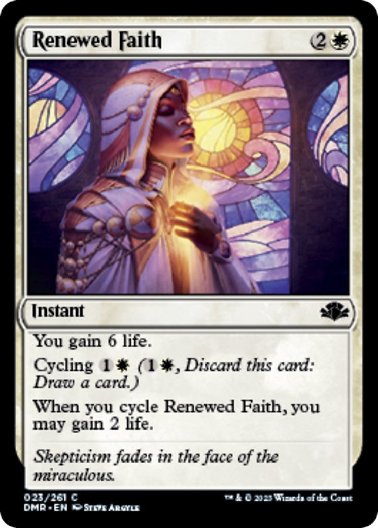 Image for Renewed Faith (23) (Dominaria Remastered) - Magic: The Gathering