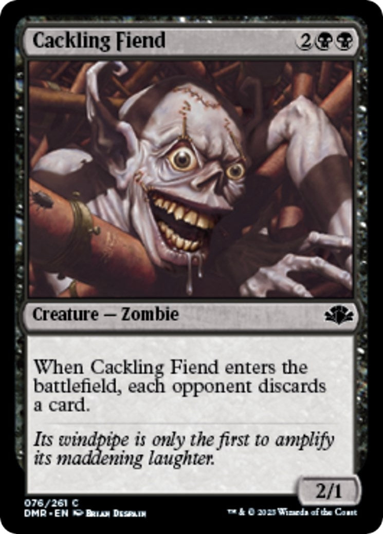 Image for Cackling Fiend (76) (Dominaria Remastered) - Magic: The Gathering