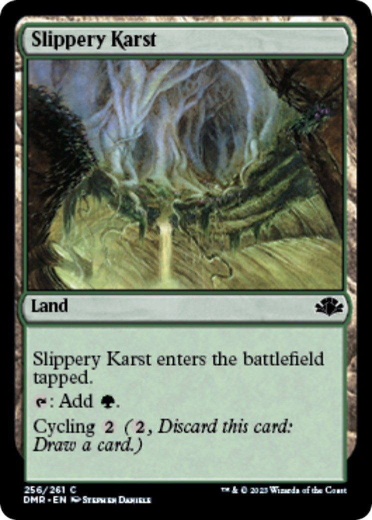 Image for Slippery Karst (256) (Dominaria Remastered) - Magic: The Gathering