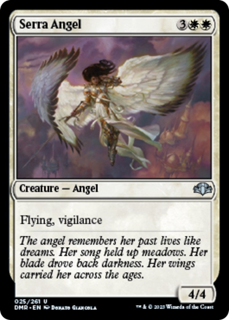 Image for Serra Angel (25) (Dominaria Remastered) - Magic: The Gathering