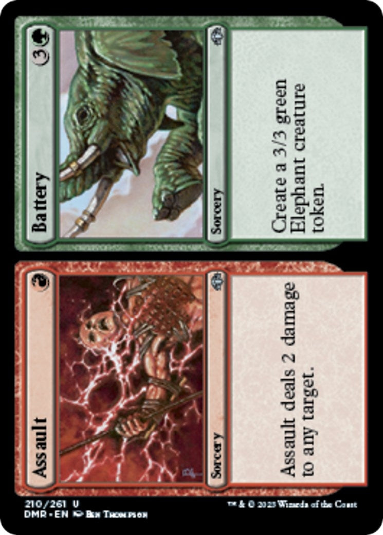 Image for Assault // Battery (210) (Dominaria Remastered) - Magic: The Gathering